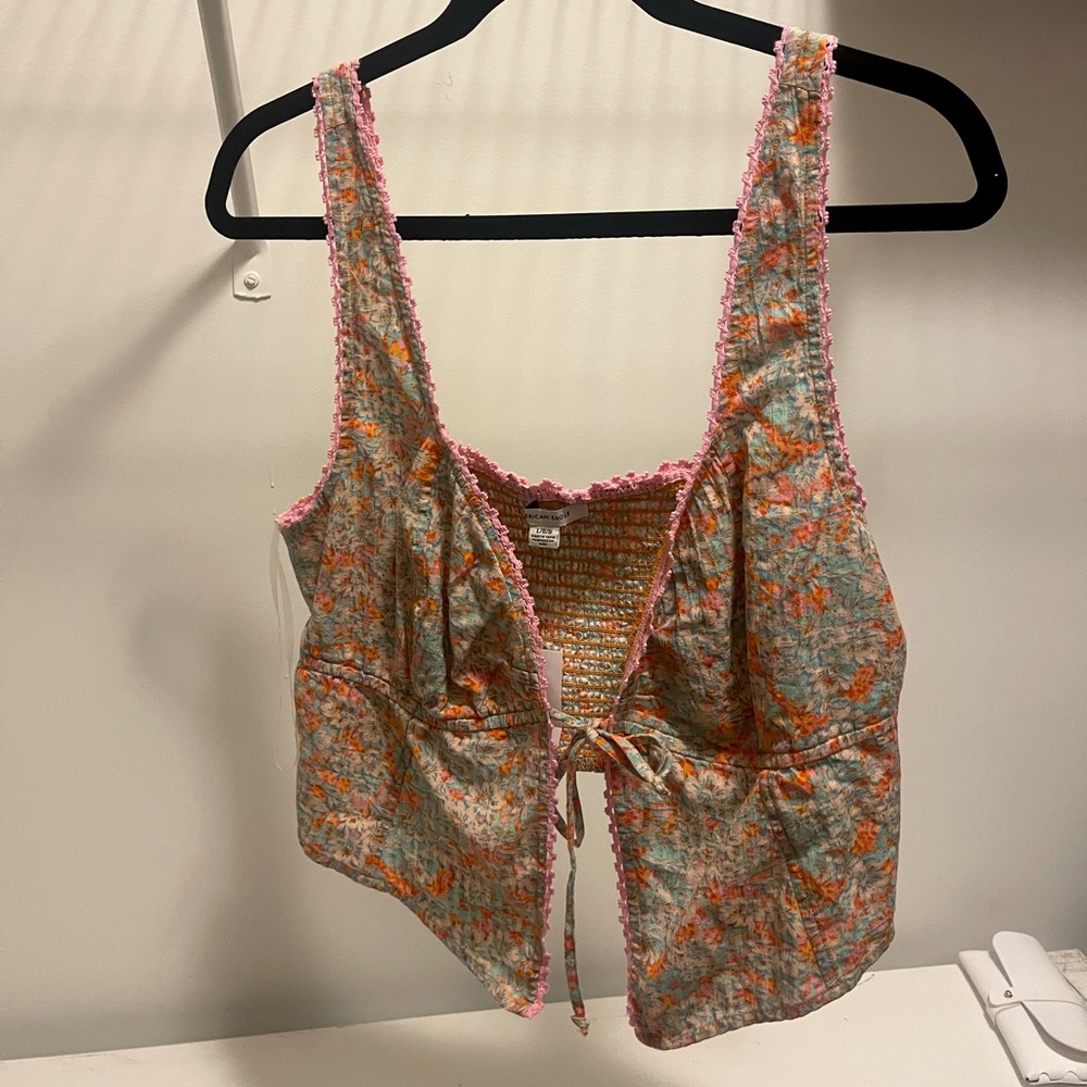 American Eagle NWT Tie Front Top